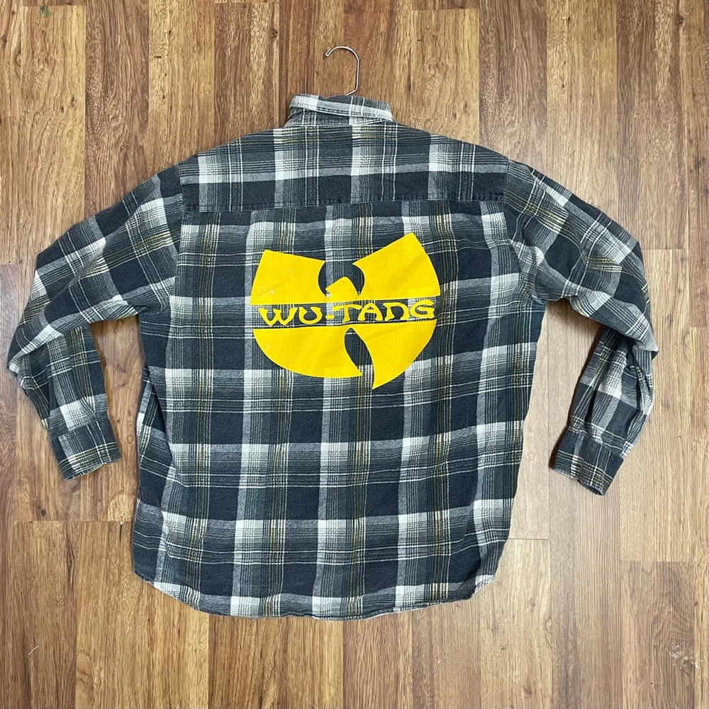 Wu Tang Vintage Cotton Flannel Shirt Sz L /  XL